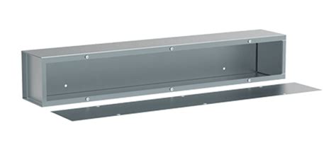 electrical gutter box for wire entry|electrical trough box types.